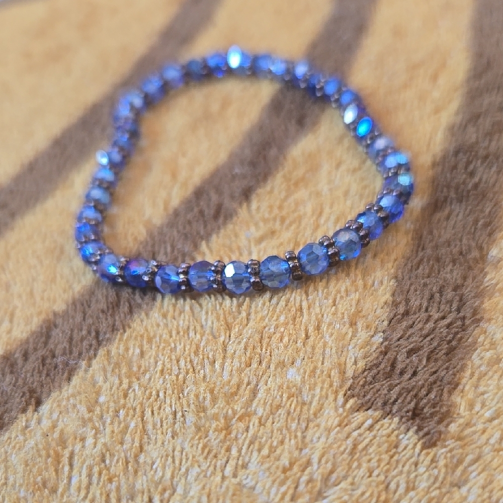 Blue Beaded Bracelet